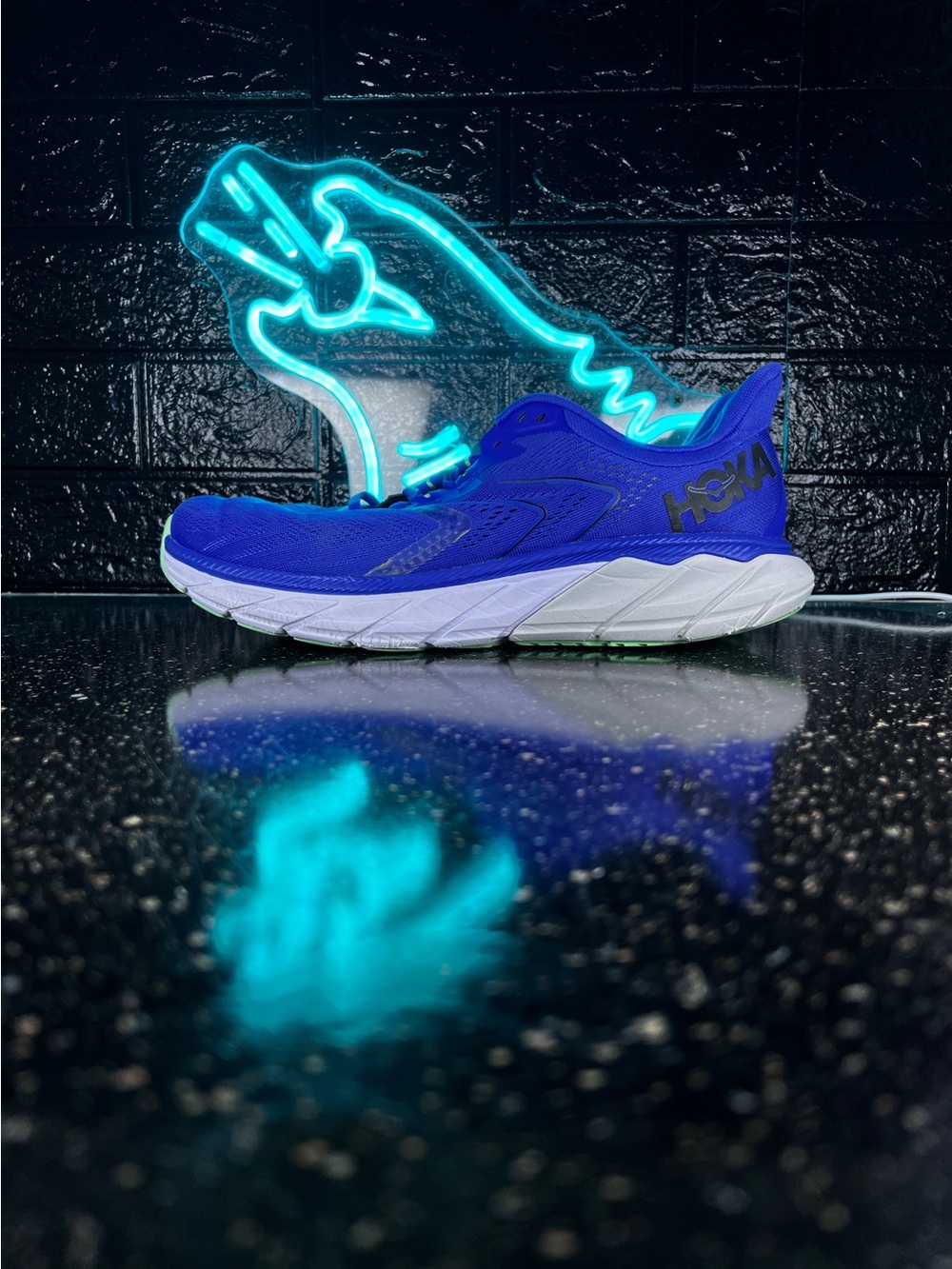 Hoka One One Arahi 5 Men’s Stability Walking Running Shoes Sneakers Blue - 10.5